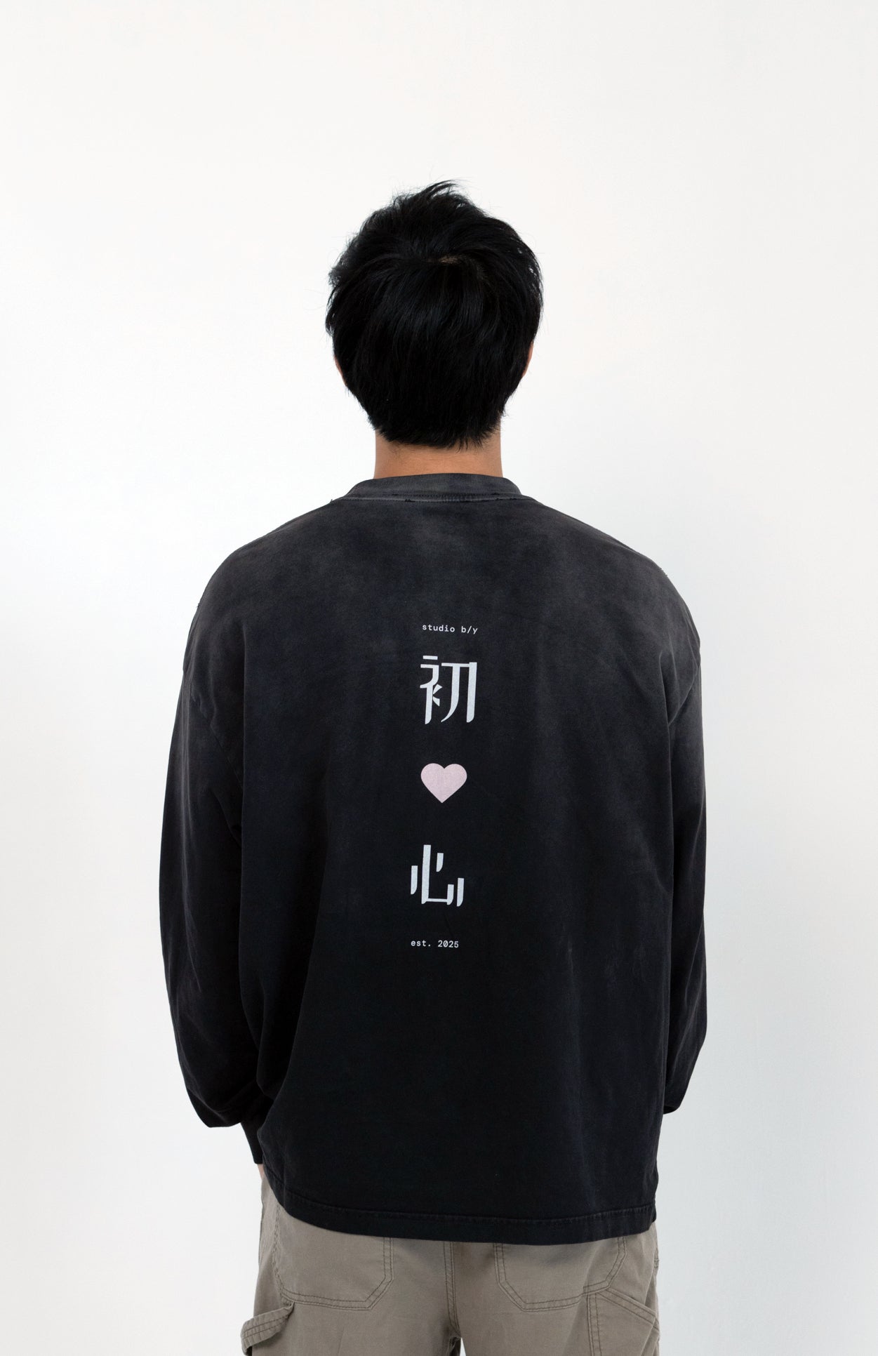 初心 Gradient Vintage Washed Long Sleeve