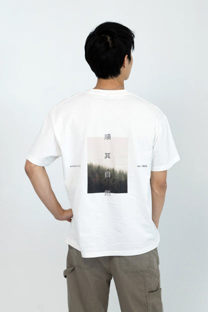 顺其自然 Go with the Flow - Enzyme Washed Cotton Tee