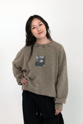 不染 Acid Wash Oversize Sweatshirt