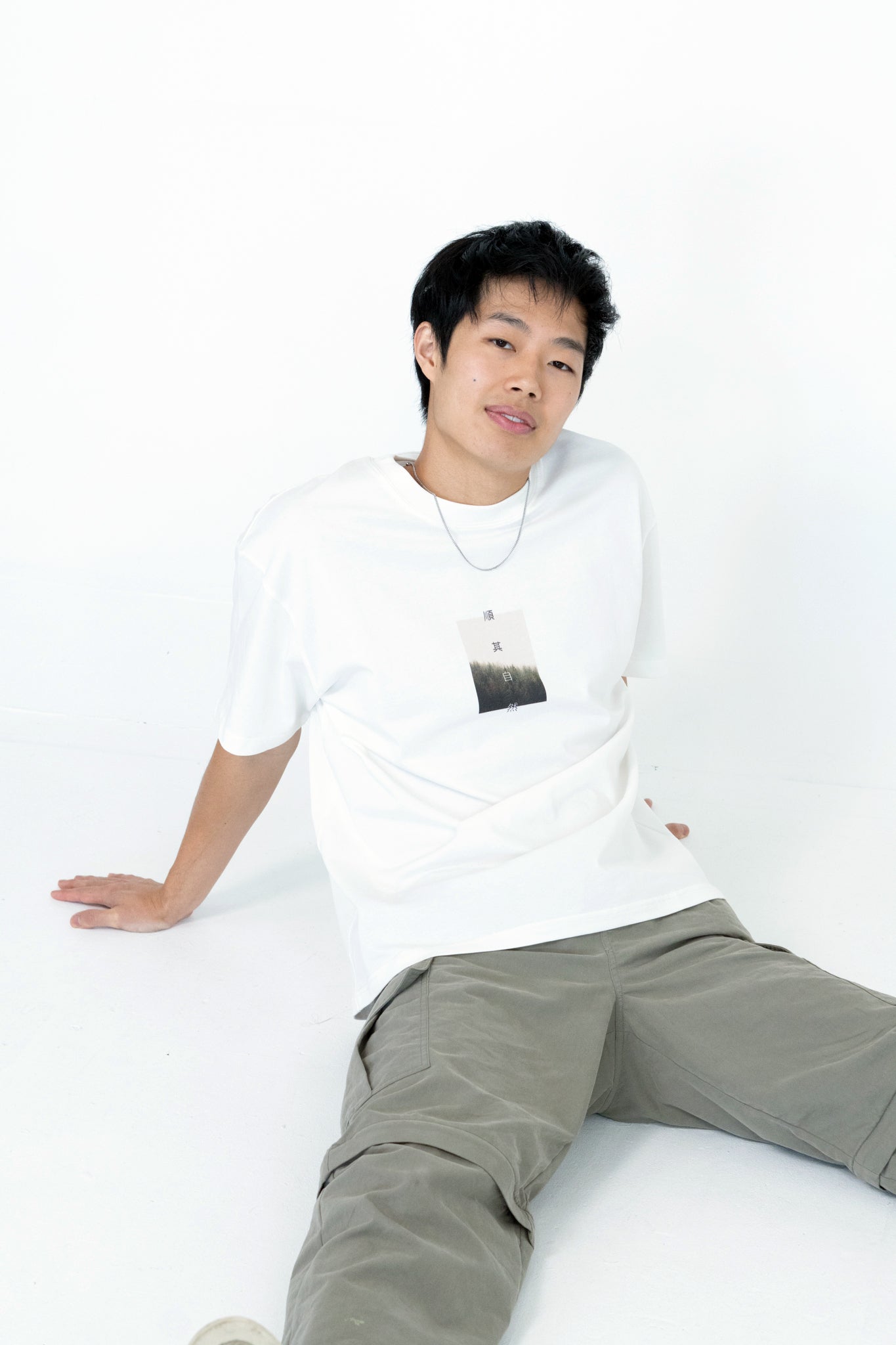 顺其自然 Enzyme Washed Cotton Tee