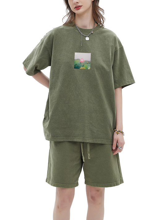 不染 Untainted - Unisex Enzyme Washed Cotton T-Shirt